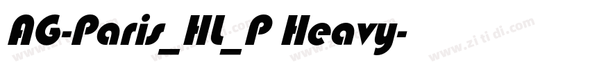 AG-Paris_HL_P Heavy字体转换
